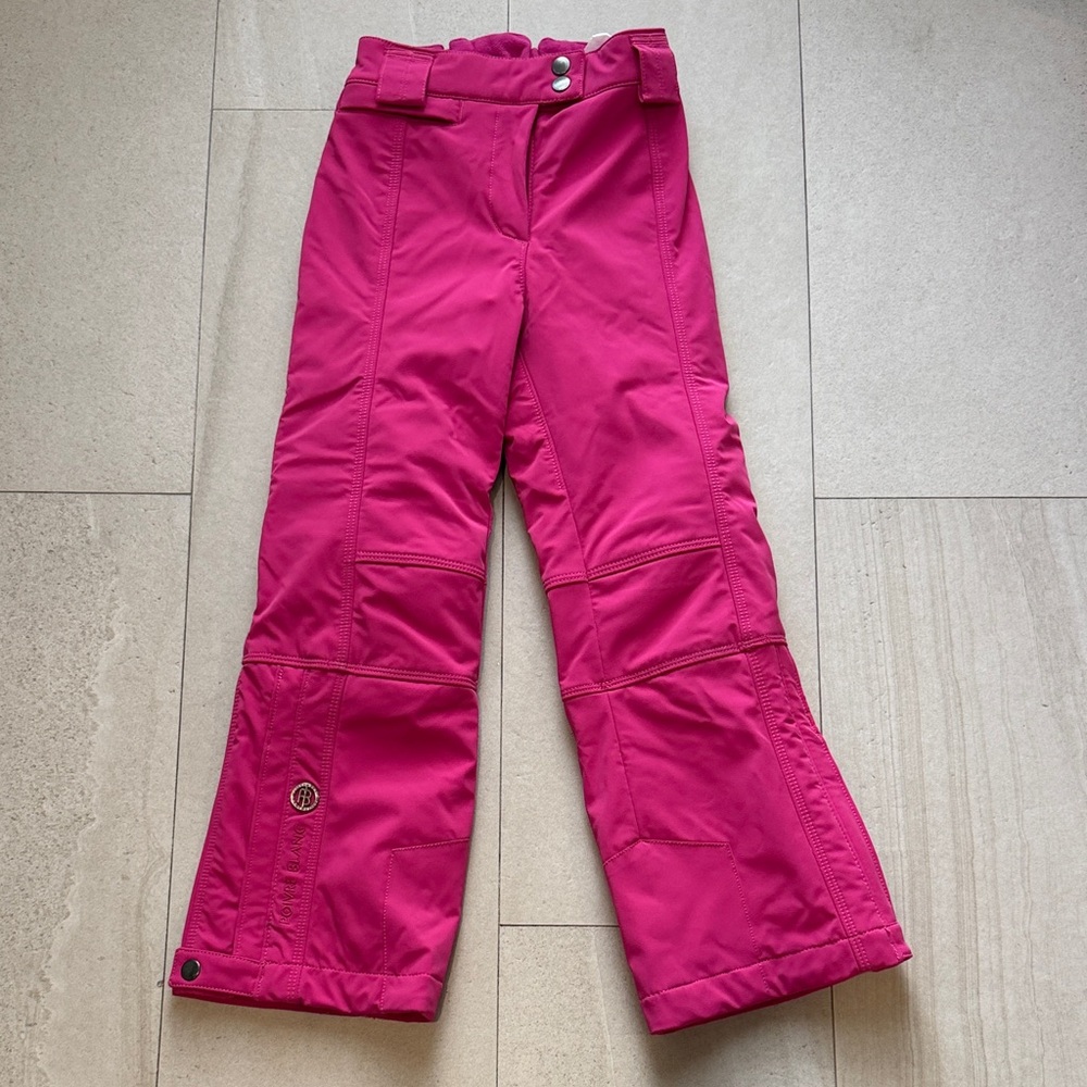 Vibrant Pink Kids Snow Pants